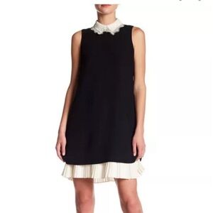 Nanette Lapore Navy & Cream lace collar swing dress